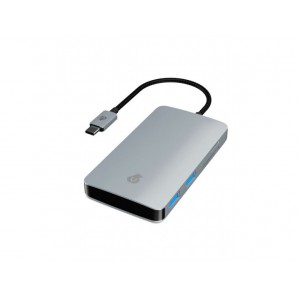 HB01SG01-TC Универсальный адаптер hub Link 7 in 1 для устройств с разъемом USB-C, цвет: серый